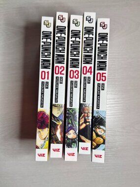 One Punch Man by Yusuke Murata Manga Volume 1-5 English Version - 5 Book Set
